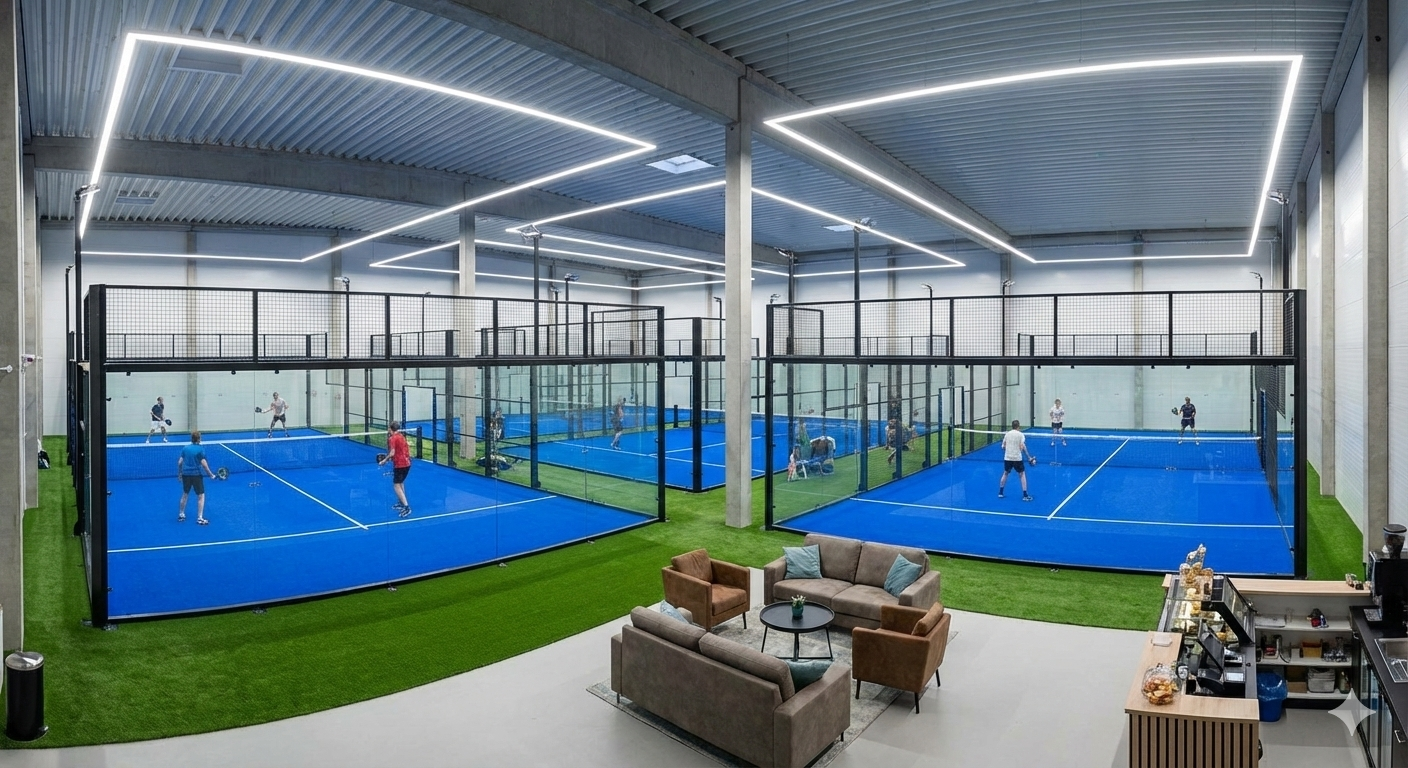 Instalaciones de un club de beach tennis